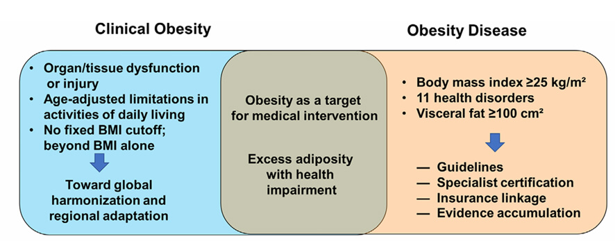 「Clinical Obesity」と「Preclinical Obesity」 グラフ
